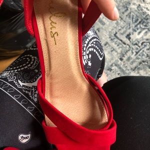 Lulus Red Summer High Heels